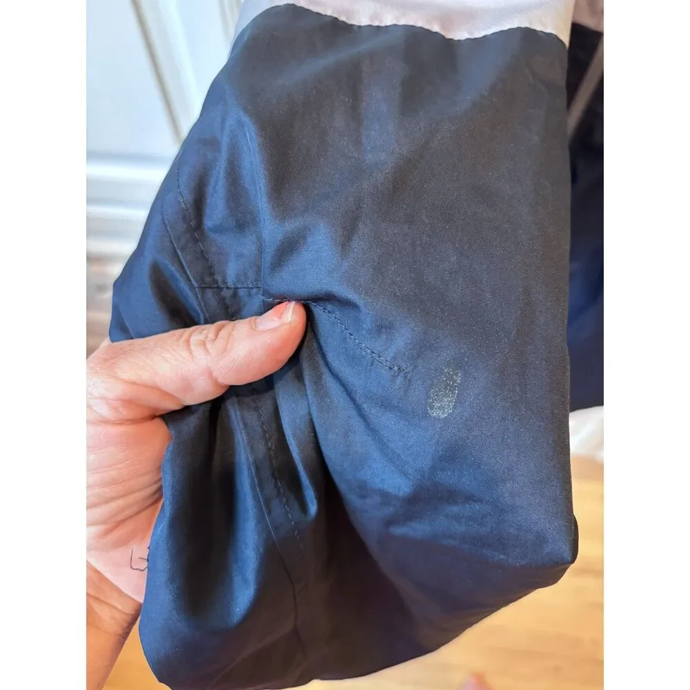 Starter Windbreaker Jacket Mens 3XL Gray Navy Colorblock Lightweight Mesh